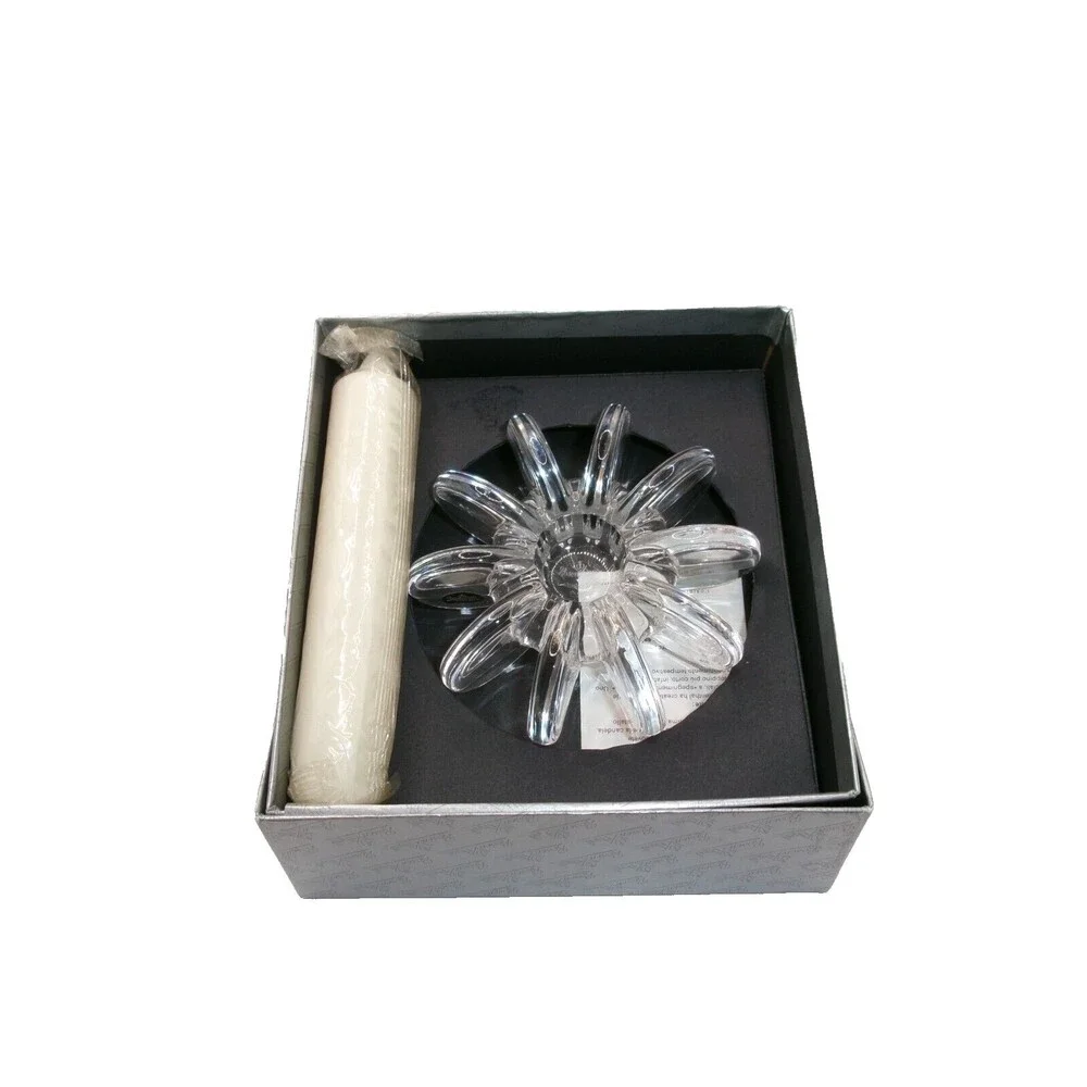 Rosenthal Studio Line Crystal Candle Holder with Candle Single Boxed Signed